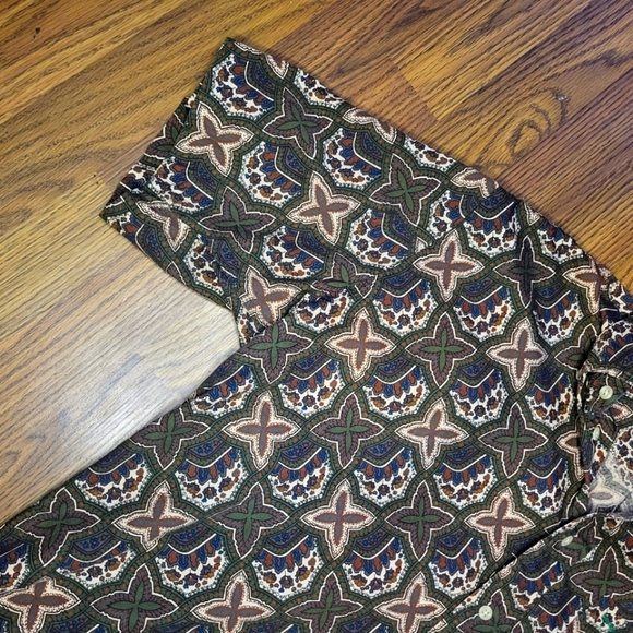 Tommy Hilfiger Paisley Shirt Men’s M  Tribal Print Casual Button Down A81 - Picture 5 of 10